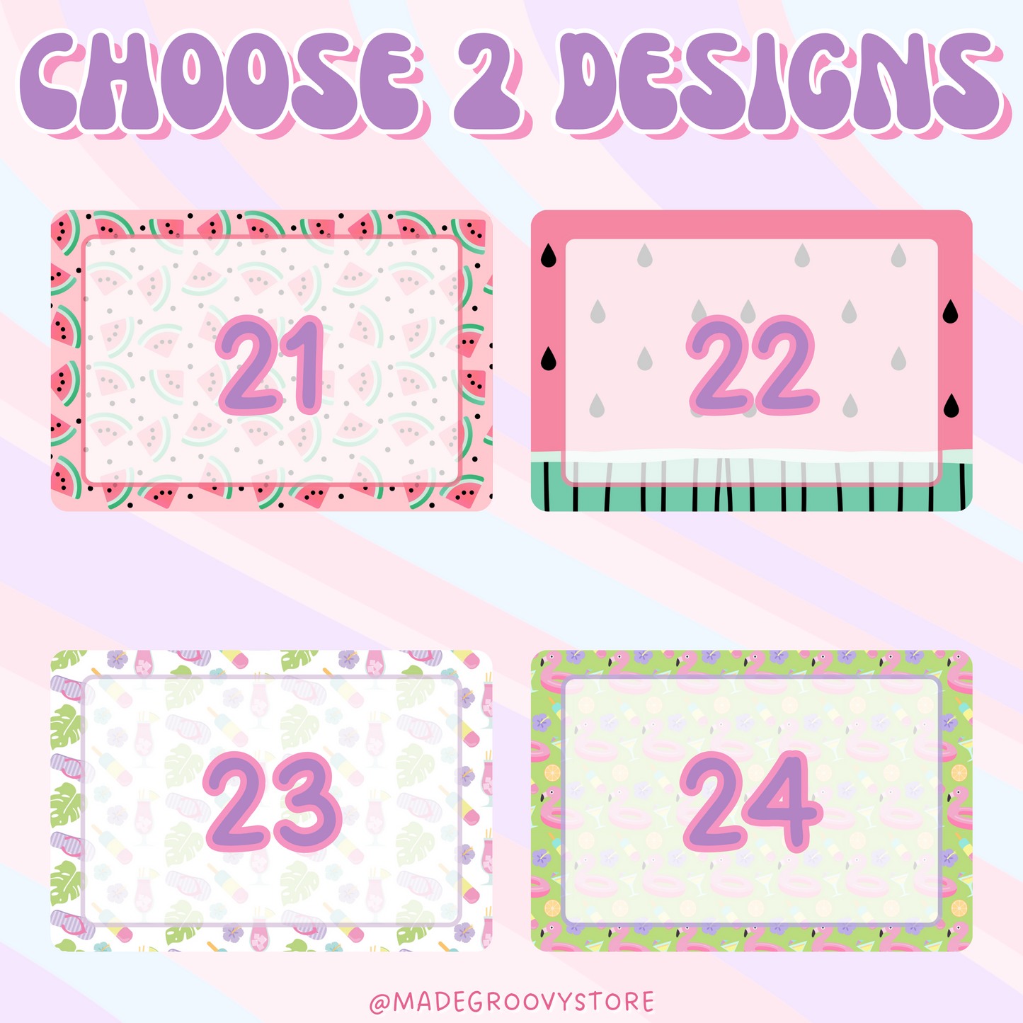 2-PC Magnetic Notepads w/ Dry Erase Marker (CHOOSE YOUR OWN)