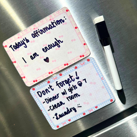 2-PC Magnetic Notepads w/ Dry Erase Marker (CHOOSE YOUR OWN)