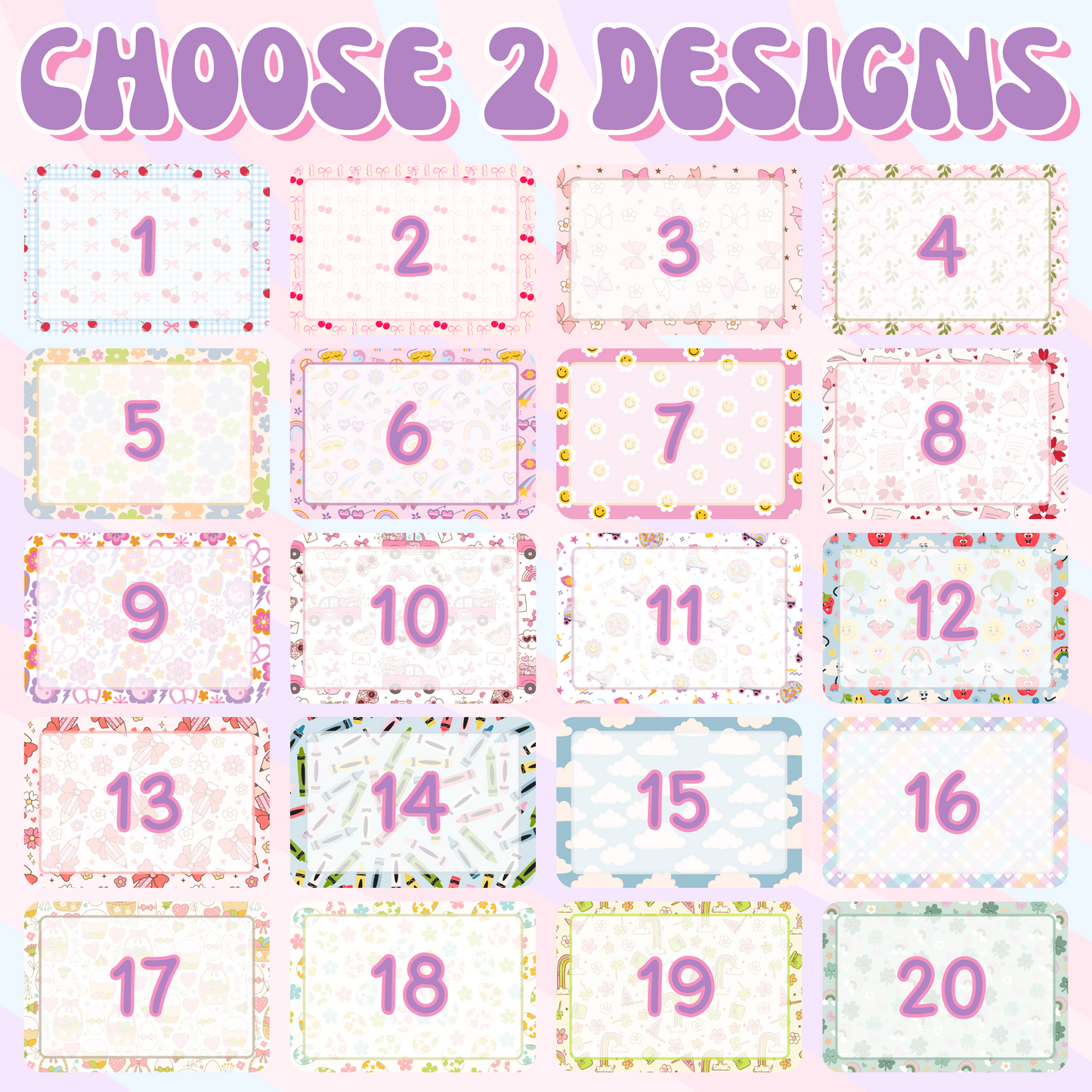 2-PC Magnetic Notepads w/ Dry Erase Marker (CHOOSE YOUR OWN)
