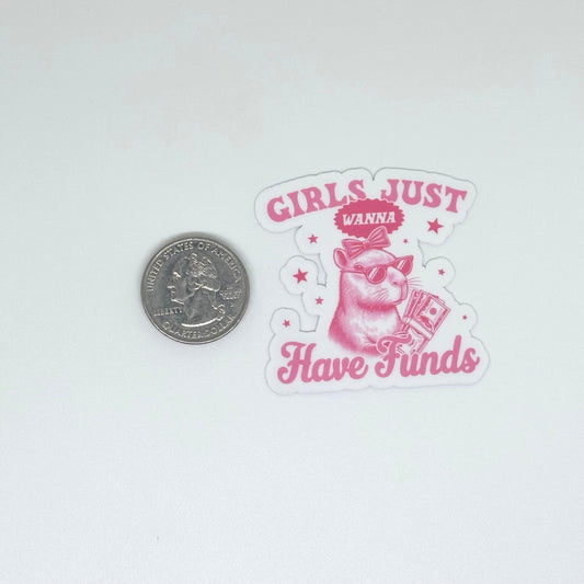 Capybara Just A Girl Coquette Sticker Pack