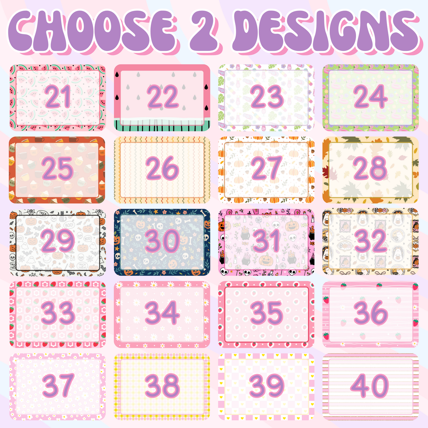2-PC Magnetic Notepads w/ Dry Erase Marker (CHOOSE YOUR OWN)