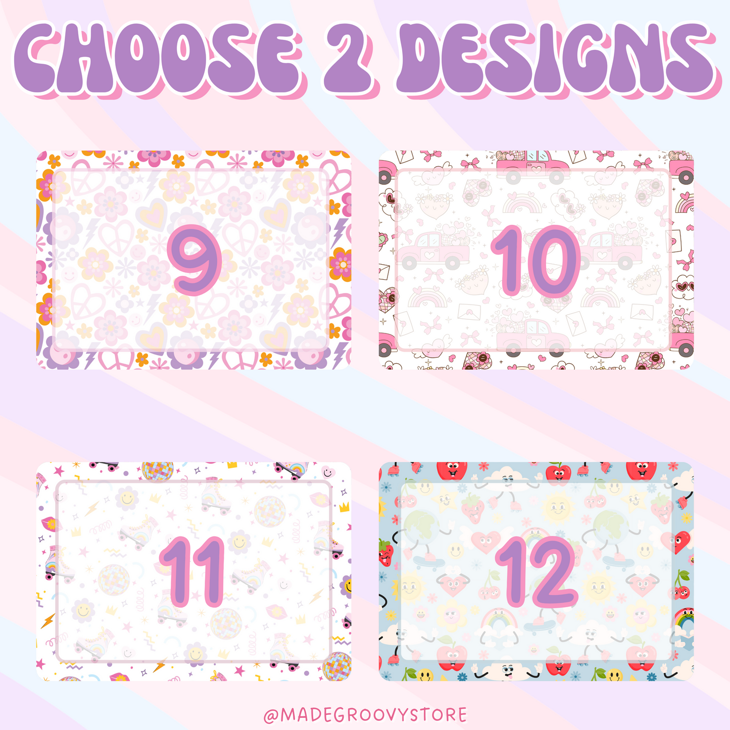 2-PC Magnetic Notepads w/ Dry Erase Marker (CHOOSE YOUR OWN)