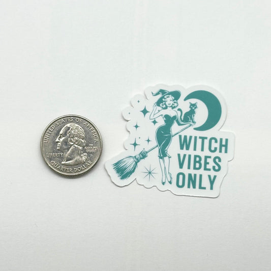 Witchy Retro Woman Halloween Sticker Pack