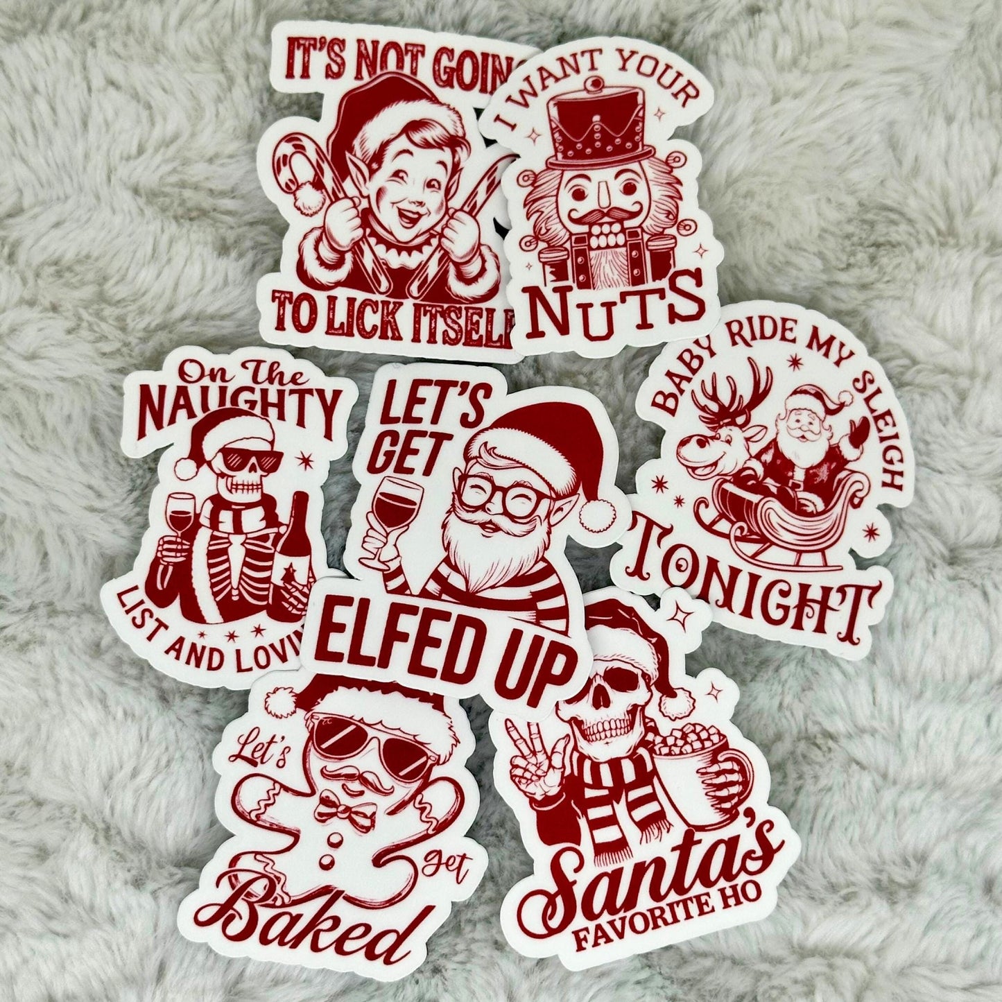 Naughty Christmas Sticker Pack