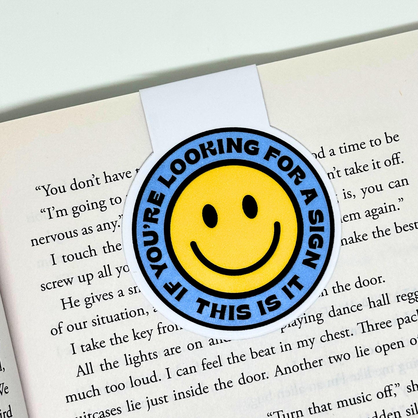 If You're Looking For A Sign This Is It Magnetic Bookmark Double Sided Reading Gifts Book Lovers