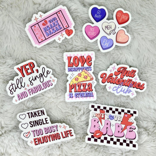 Anti Valentine's Club Sticker Pack