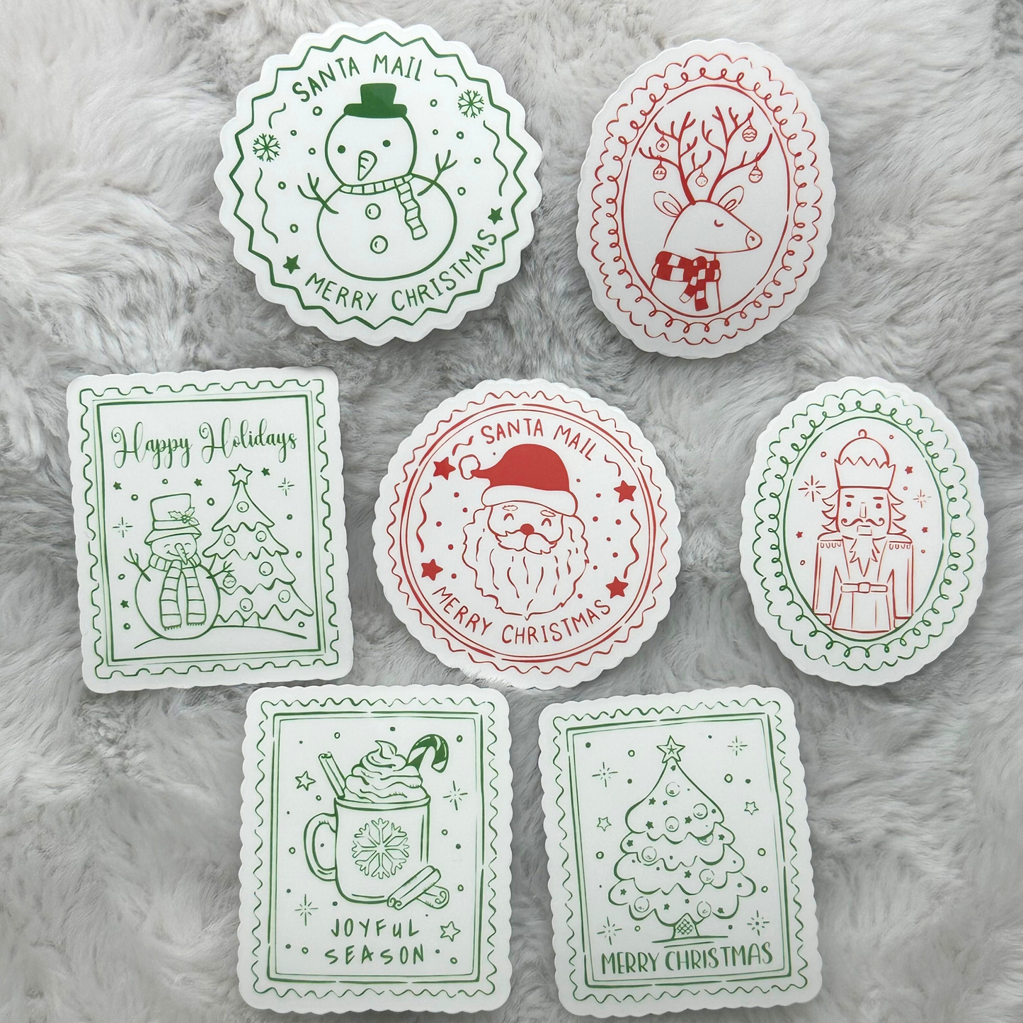 Christmas Stamps Sticker Pack