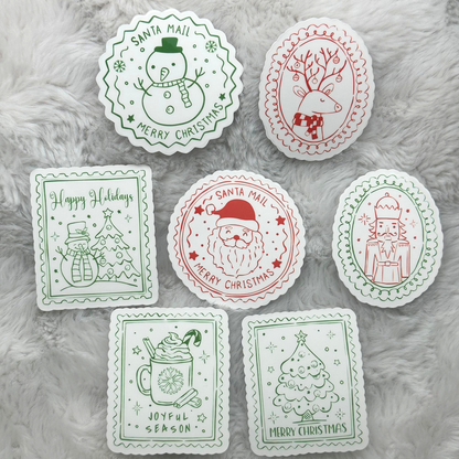 Christmas Stamps Sticker Pack