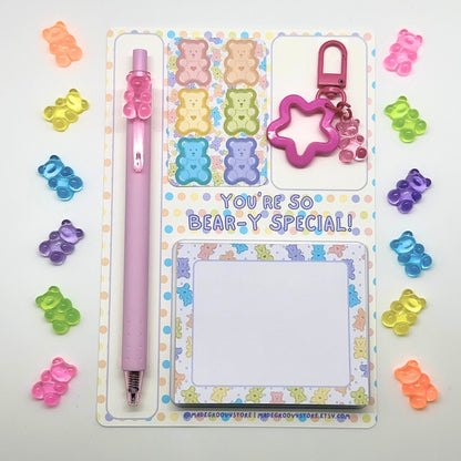Gummy Bear Themed Stationery Set