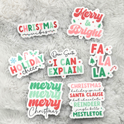 Christmas Holiday Cheer Sticker Pack