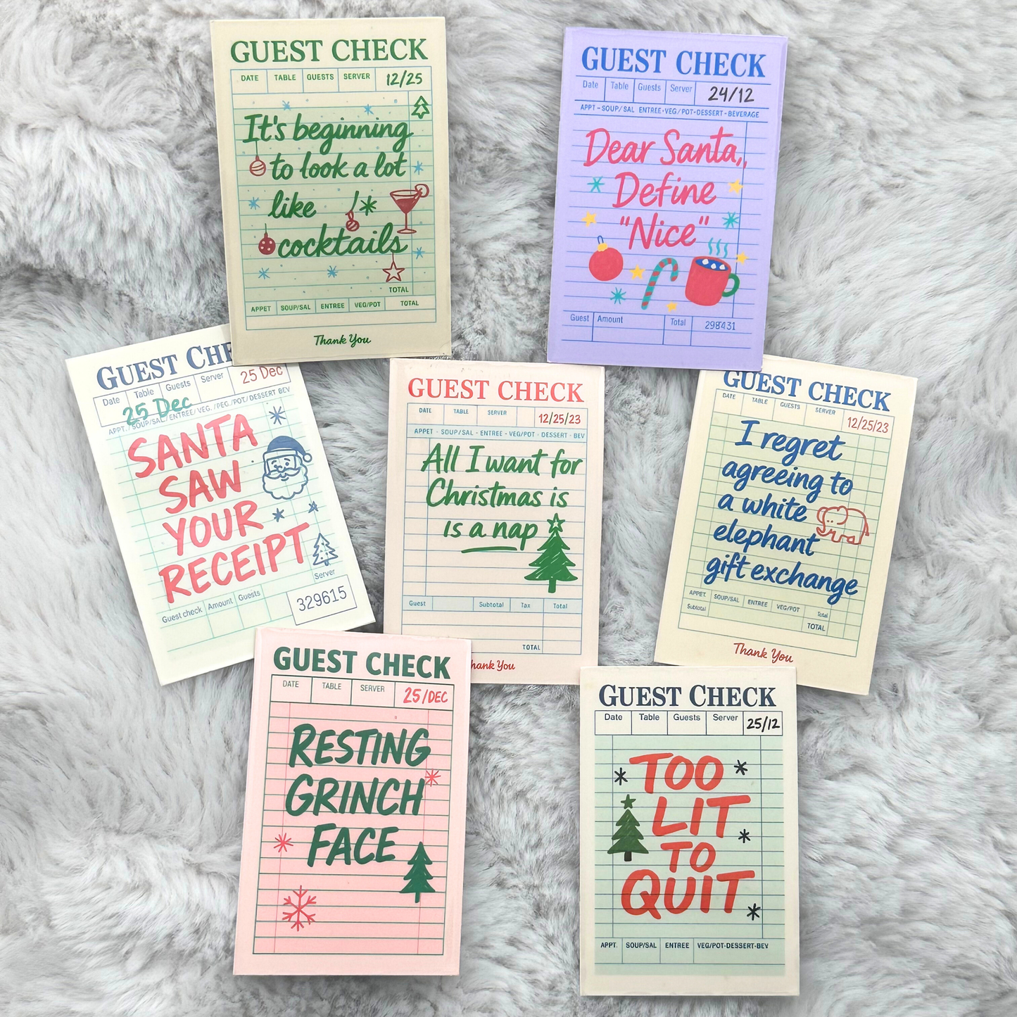 Christmas Guest Check Sticker Pack