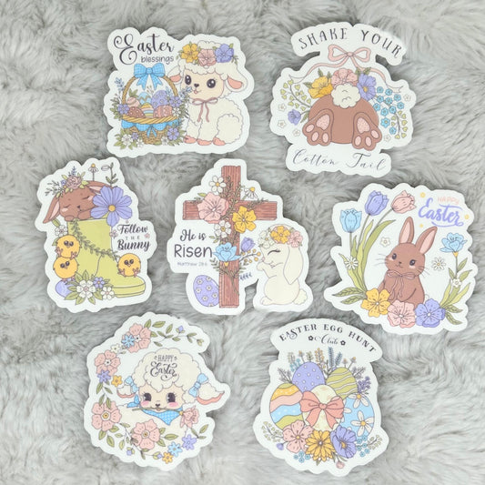 Vintage Floral Easter Sticker Pack