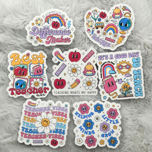 Teacher Vibes Sticker Pack