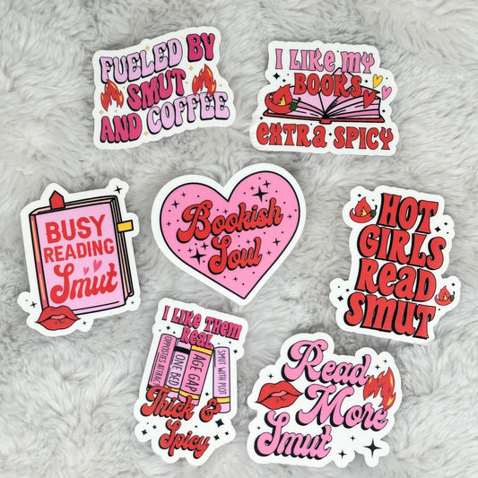 Spicy Romance Bookish Sticker Pack