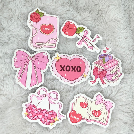 Romantic Coquette Bookish Sticker Pack