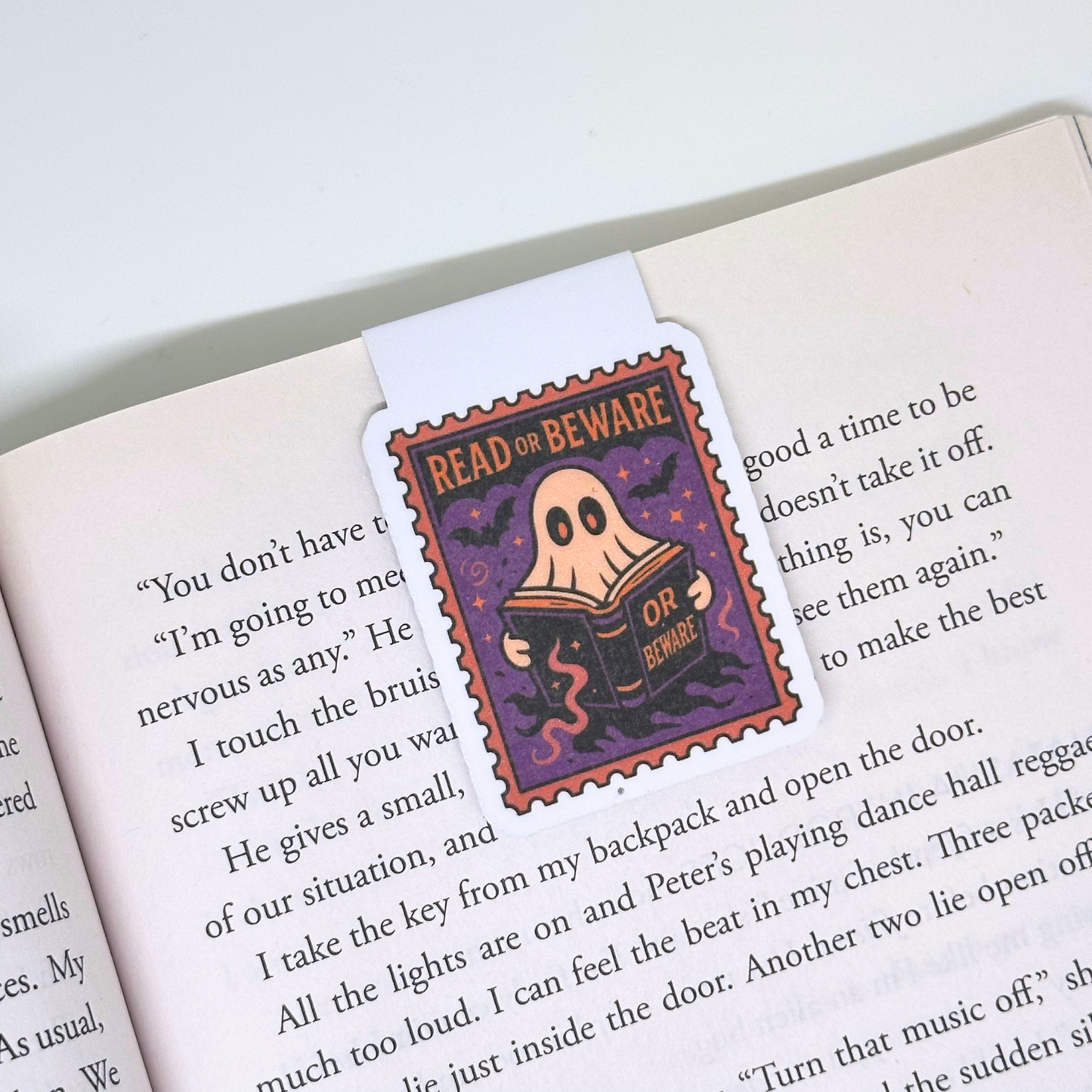 Read and Beware Magnetic Bookmark