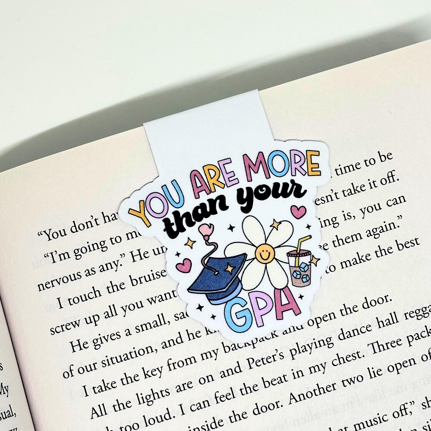 You're More Than Your GPA Magnetic Bookmark Double Sided Reading Gifts Book Lovers