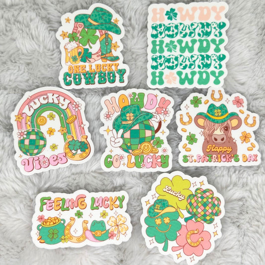 Cowboy St. Patrick's Day Sticker Pack