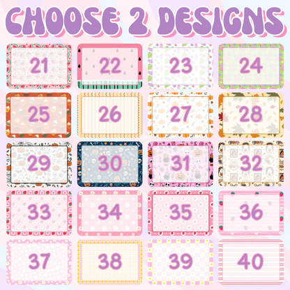 2-PC Magnetic Notepads w/ Dry Erase Marker (CHOOSE YOUR OWN)