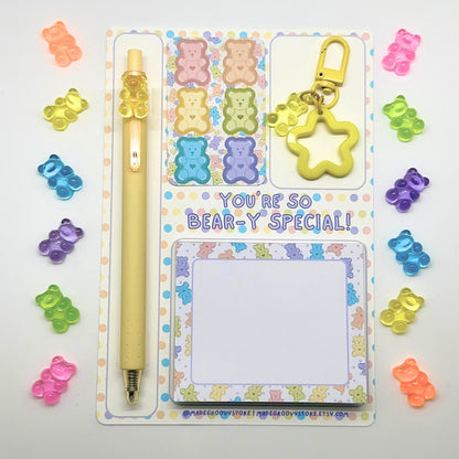 Gummy Bear Themed Stationery Set