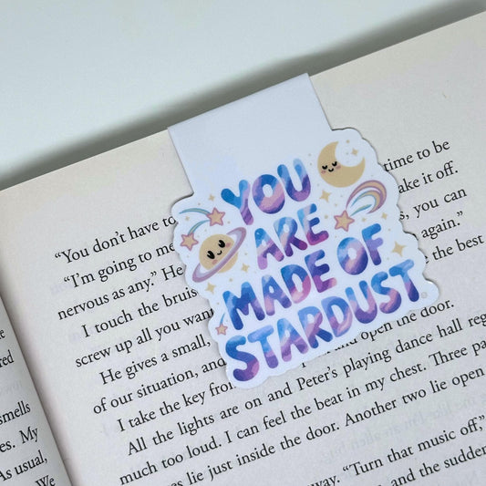 You Are Made Of Stardust Magnetic Bookmark Double Sided Reading Gifts Book Lovers