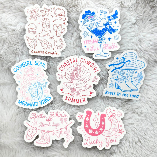 Cowgirl Summer Sticker Pack