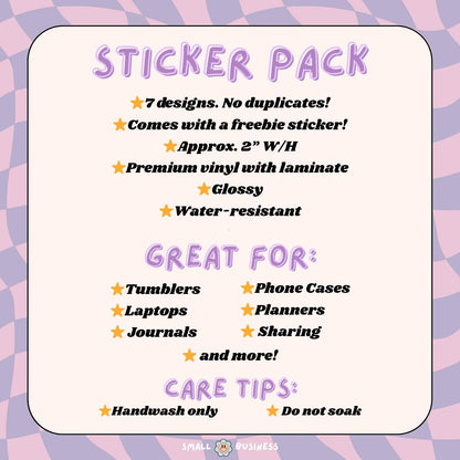 Focus On The Now Retro Sticker Pack