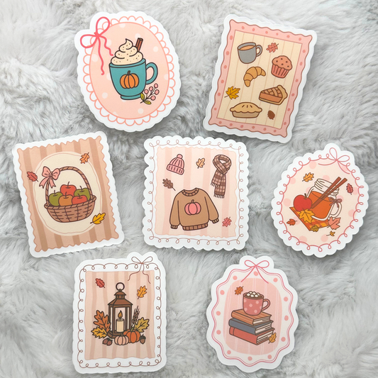 Cozy Fall Autumn Things Sticker Pack