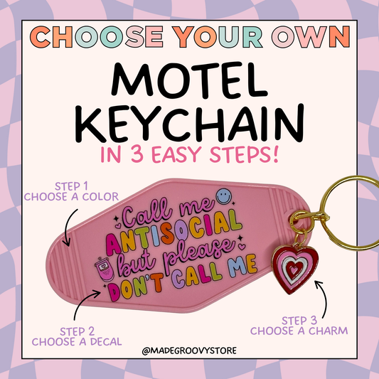DIY Motel Keychain (Choose Your Own)