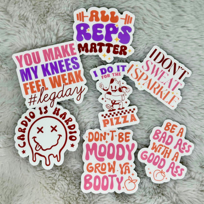 Gym Motivation Sticker Pack