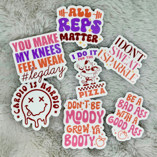 Gym Motivation Sticker Pack