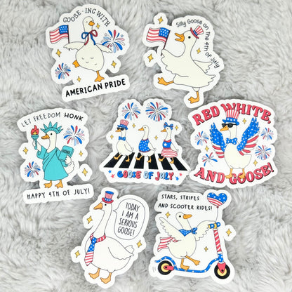 Goose 4th of July Sticker Pack