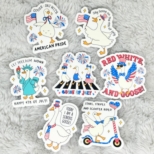 Goose 4th of July Sticker Pack