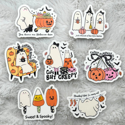 Cute Ghosts Halloween Sticker Pack