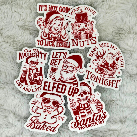 Naughty Christmas Sticker Pack