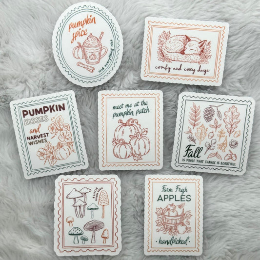 Cozy Fall Stamps Sticker Pack