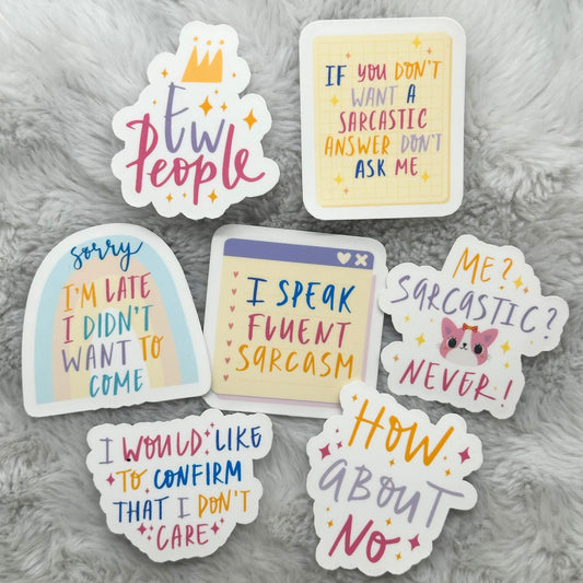 Sarcastic Introvert Sticker Pack