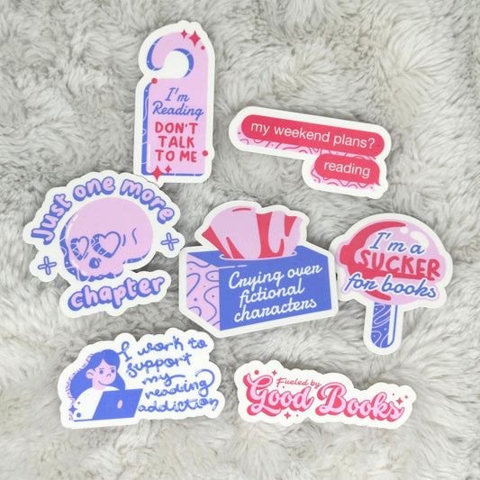 Just One More Chapter Bookish Sticker Pack