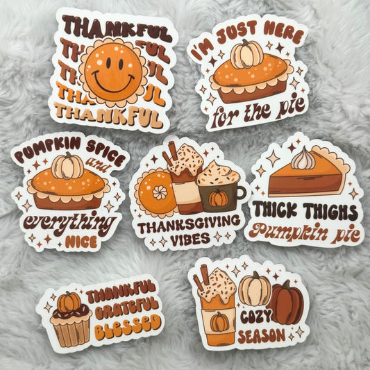 Cozy Thanksgiving Vibes Sticker Pack