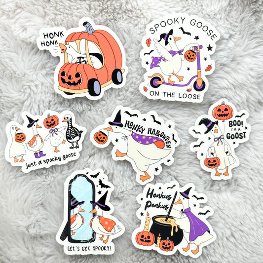 Spooky Goose Halloween Sticker Pack