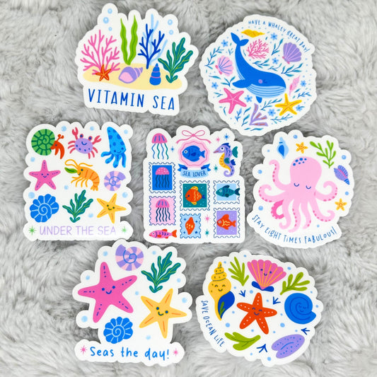 Seas The Day Summer Sticker Pack